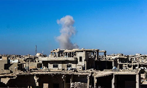 bombardeo de la coalición en Hayin La coalición liderada por EEUU vuelve a bombardear los civiles en una localidad siria